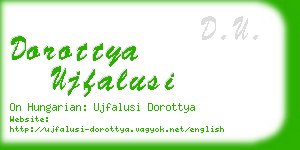 dorottya ujfalusi business card